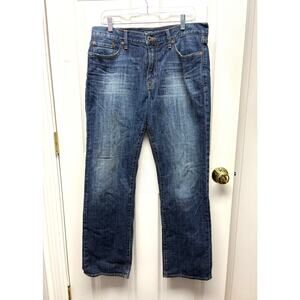 Lucky Jeans 363 Vintage Straight Distressed Men’s Size 33 32